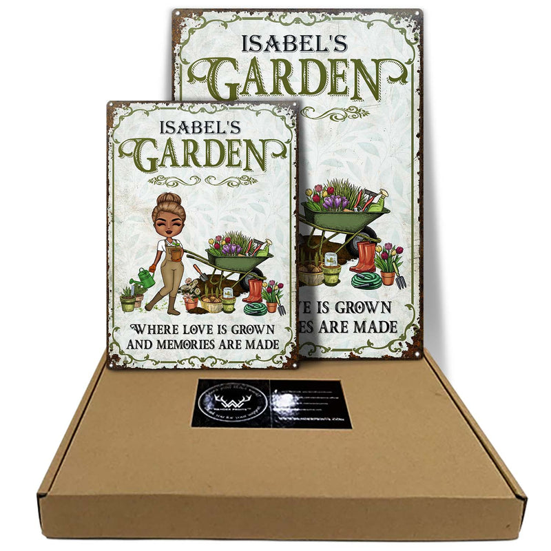 Where Love Is Grown And Memories Are Made - Birthday, Loving Gift For Yourself, Women, Men, Garden Lovers - Personalized Custom Classic Metal Signs