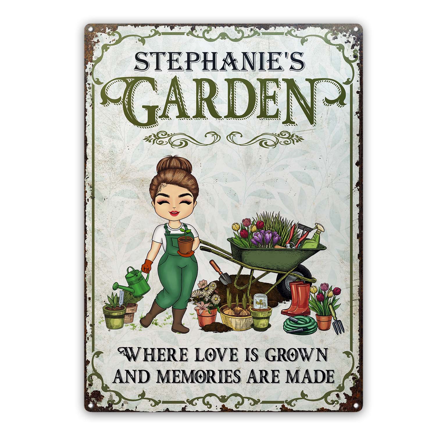 Where Love Is Grown And Memories Are Made - Birthday, Loving Gift For Yourself, Women, Men, Garden Lovers - Personalized Custom Classic Metal Signs