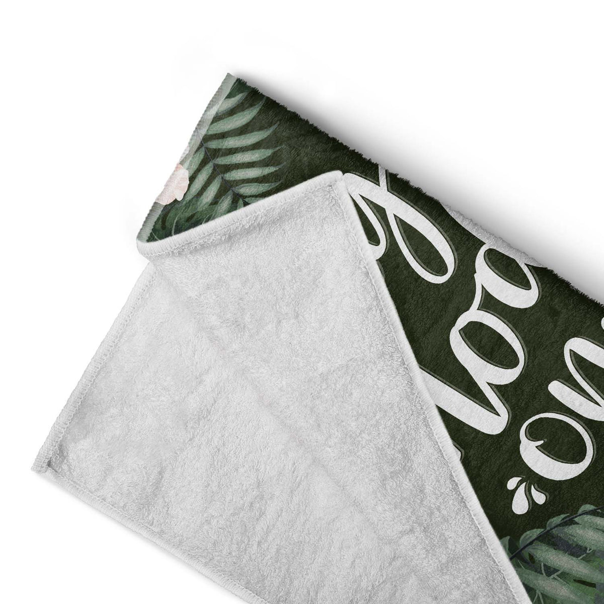 Drink In My Hand Toes In The Sand - Gift For Beach Lovers - Personalized Custom Beach Towel