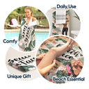 Drink In My Hand Toes In The Sand - Gift For Beach Lovers - Personalized Custom Beach Towel