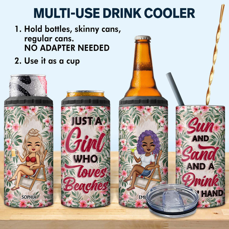 It's Called Summer Water - Birthday, Funny Gift For Her, Besties, Family - Personalized Custom 4 In 1 Can Cooler Tumbler