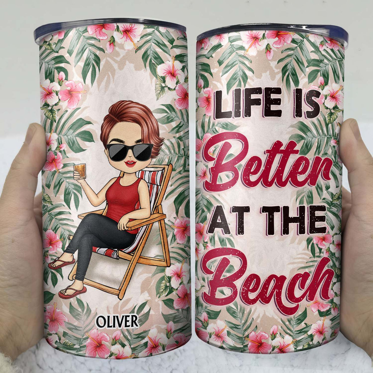 It's Called Summer Water - Birthday, Funny Gift For Her, Besties, Family - Personalized Custom 4 In 1 Can Cooler Tumbler