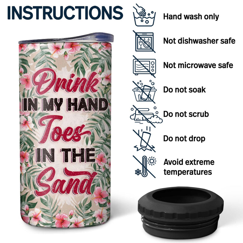 It's Called Summer Water - Birthday, Funny Gift For Her, Besties, Family - Personalized Custom 4 In 1 Can Cooler Tumbler