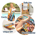 You And Me And The Sea Traveling Beach Swimming Picnic Vacation - Birthday, Funny Gift For Her, Him, Couples, Family - Personalized Custom Beach Towel