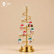 Christmas,Custom Photo,Cut-Face Photo,Family,Happy - Family Together Santa Hat Custom Name - Personalized Custom Photo Christmas LED Tree Lights