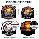 Old Couples,Gift For Husband,Gift For Wife,Gift For Boyfriend,Gift For Girlfriend,Love - 3D Effect Couple Annoying Each Other - Personalized Window Hanging Suncatcher Ornament