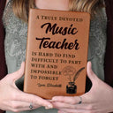Teacher,Back To School - A Truly Great Teacher Is Hard To Find And Impossible To Forget - Personalized Leather Journal