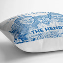 Family,Parents,Happy,Love,Christmas - Custom Photo Pencil Drawing Chinoiserie Toile And So Together They Built A Life They Loved - Personalized Pillow