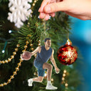 Gift For Yourself,Gift For Women,Gift For Men,Happy,Christmas,Custom Photo,Basketball,Photo Hobby Ornament - Custom Photo Basketball Players Christmas Decorations - Personalized Acrylic Photo Ornament