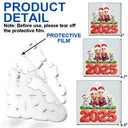 Cat Lovers,Cat Couple,Pet Lovers,Pet Couple,Christmas,Happy - 3D Effect Couple Sitting With Cats - Personalized Custom Shaped Acrylic Ornament