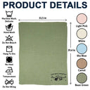 New baby,New Dad,New Mom,Happy - Our First Christmas Together Newborn Baby With Daddy - Personalized Embroidered Knitted Baby Blanket