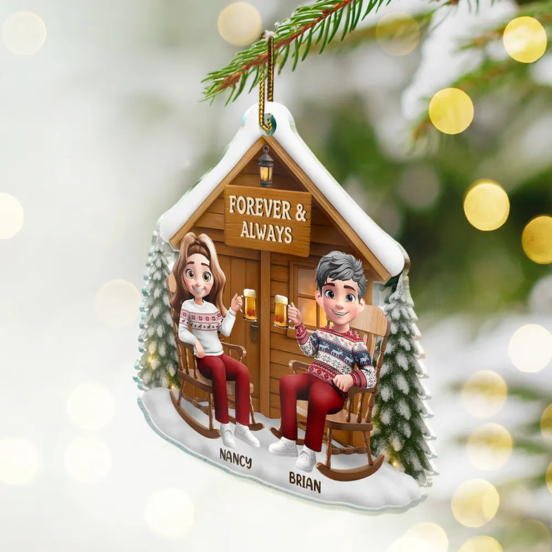 Gift For Couples,Gift For Husband,Gift For Wife,Gift For Boyfriend,Gift For Girlfriend,Love,Christmas - 3D Effect You And Me We Got This - Personalized Custom Shaped Acrylic Ornament