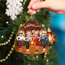 Gift For Bestie,Gift For Sisters,Gift For Sibling,Gift For Brothers,Cousin,Happy,Christmas - 3D Effect Turban Woman Besties Forever - Personalized Custom Shaped Acrylic Ornament