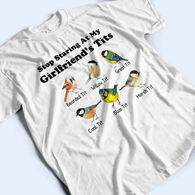 Gift For Couples,Gift For Wife,Gift For Girlfriend,Funny - Stop Staring At My Wife - Personalized T Shirt