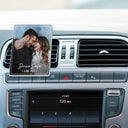 Gift For Father,Gift For Mother,Happy,Custom Photo - Custom Photo Drive Safe We Love You Family - Personalized Acrylic Car Vent Clip