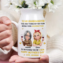 Mom - Daughters (Adult),Gift For Daughter,Love,Vector - 3D Effect The Only Thing Better Than Being Your Mother Grandma - Personalized Ceramic Flower Vase