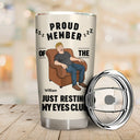 Gift For Father,Gift For Grandpa,Gift For Men,Non-Eng,Vector,Humorous - I'm Just Resting My Eyes - Personalized Tumbler
