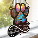 Pet Forever In My Heart Always Loved - Personalized Window Hanging Suncatcher Ornament