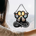 Pet Forever In My Heart Always Loved - Personalized Window Hanging Suncatcher Ornament