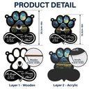 Pet Forever In My Heart Always Loved - Personalized Window Hanging Suncatcher Ornament