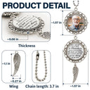 Sad,Memorial,Family,Parents,Gift For Grandparents - Custom Photo You Left Me Beautiful Memories Memorial - Personalized Photo Pendant Charm