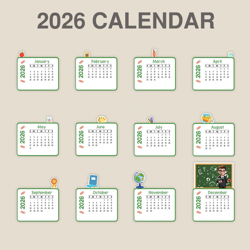 Teacher,Christmas,Happy - Never Forget The Difference That You Make - Personalized Calendar With Wooden Stand