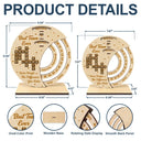 Gifts For Colleagues - Crossword Best Team Ever Never Forget - Personalized Spinning Perpetual Desk Calendar