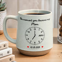 Custom Photo, Art Design, Gift For Father, New Dad, Adorable, Photo - Pencil Sketch - Bold-Custom Photo The Moment You Became My Dad Pencil Sketch For Him, Husband - Personalized Conical Mug