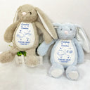 Grandma - Grandkids,Happy,Love,Christmas - The Love Between A Grandma And Granddaughter Is Forever - Personalized Soft Toy Bunny