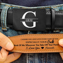 Gift For Couples,Gift For Husband,Gift For Boyfriend,Anniversary,Love - I Love You For Who You Are Gift For Husband Boy Friend - Personalized Leather Belt With Engraved Buckle