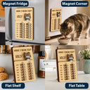 Pet Lovers,Pet Mom,Pet Dad,Pet Couple,Dog Lovers,Dog Mom,Dog Dad,Cat Lovers,Cat Mom,Cat Dad - Funny Dog Cat Feeding And Medication Tracker - Personalized Wooden Pet Feeding Reminder