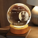 Custom Photo,Gift For Couples,Gift For Husband,Gift For Wife,Gift For Boyfriend,Gift For Girlfriend,Happy,Non-Eng,Photo,Calendar - Custom Photo Calendar The Day Our Journey Began - Personalized Crystal Globe Lamp