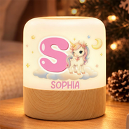 Adorable,Gift For Kids,Icon - Birthday Gift For Kids - Personalized Cute Animal Name Touch Night Light