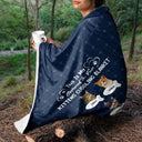 Custom Photo Covered In Fur Dog Cat - Gift For Pet Lovers - Personalized Fleece Blanket