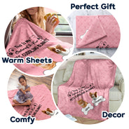 Custom Photo Covered In Fur Dog Cat - Gift For Pet Lovers - Personalized Fleece Blanket