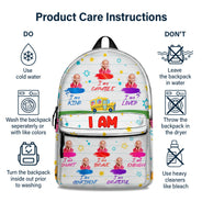Custom Photo I Am Kind - Gift For Kid - Personalized Canvas Backpack