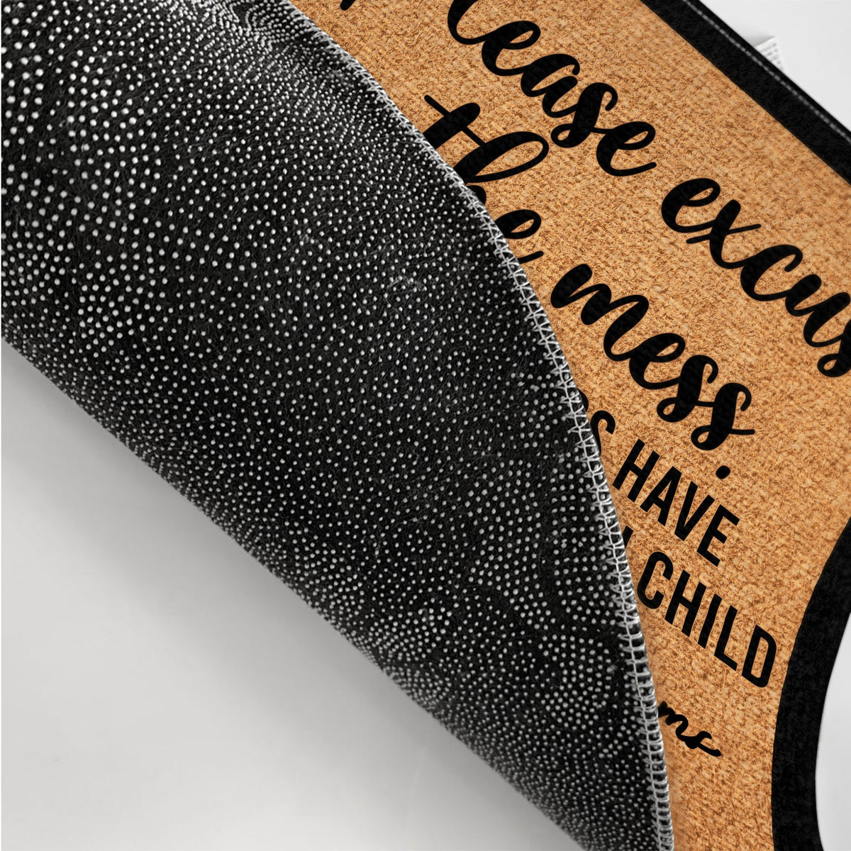 Single Parents Family Excuse The Mess - Gift For Family - Personalized Doormat