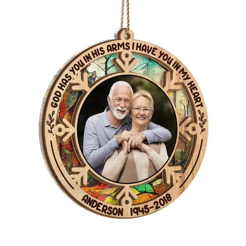 Custom Photo I Am Always With You - Memorial Gift - Personalized Suncatcher Ornament