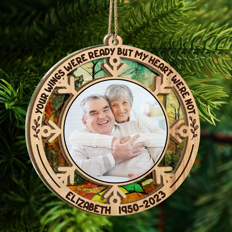 Custom Photo I Am Always With You - Memorial Gift - Personalized Suncatcher Ornament