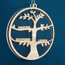 Christmas Family Tree - Personalized 2-Layered Mix Ornament