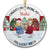 Christmas Congrats On Being My Bestie - Gift For Bestie - Personalized Circle Ceramic Ornament