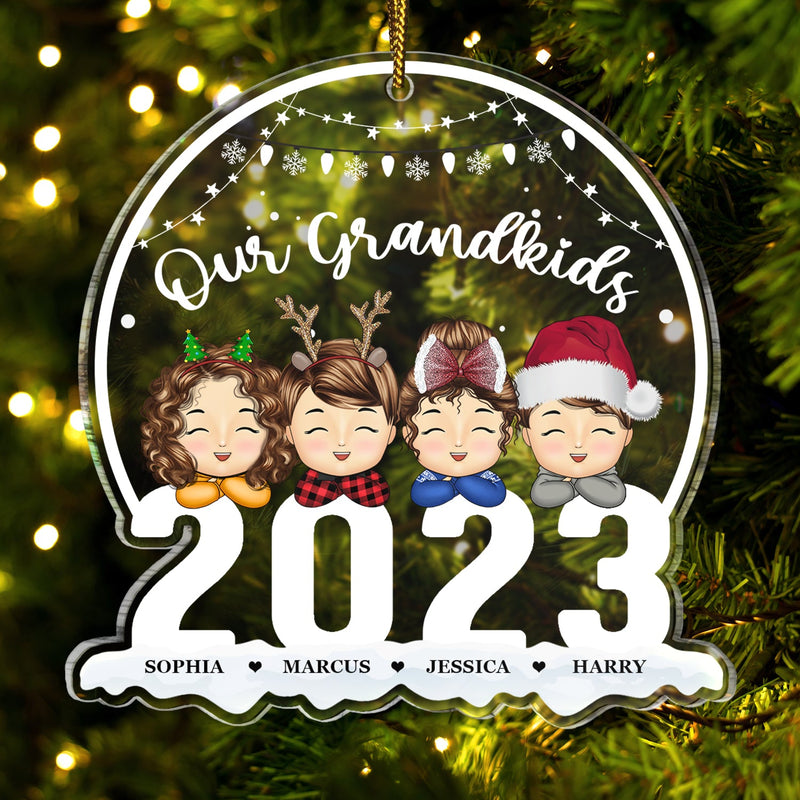 Noël 2023 - Cadeau pour grands-parents - Décoration acrylique personnalisée