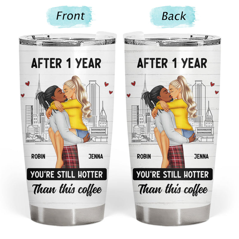 Couple Kissing After Years Hotter Than This Coffee - Gift For Couples - Personalized Tumbler