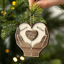 Puzzle de Noël « Ensemble, nous formons une famille » - Cadeau pour la famille - Décoration en bois personnalisée à 2 couches