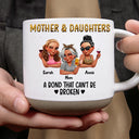 Gift For Mother,Gift For Daughter,Gift For Women,Happy,Top Market - Mother & Daughters A Bond That Can't Be Broken 3D Effect - Personalized Pottery Mug