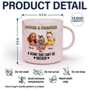Gift For Mother,Gift For Daughter,Gift For Women,Happy,Top Market - Mother & Daughters A Bond That Can't Be Broken 3D Effect - Personalized Marble Mug