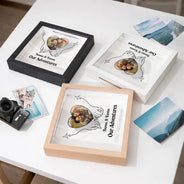 Old Couples,Gift For Husband,Gift For Wife,Gift For Boyfriend,Gift For Girlfriend,Travel - Custom Photo Couple Travel Lovers Best Memories With You - Personalized Ticket Memory Box