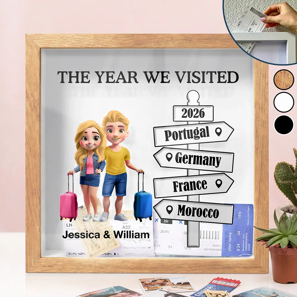 The Year We Visited - Personalized Ticket Memory Box