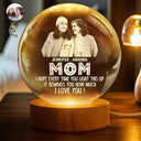 Custom Photo, Gift For Mother, Happy - Custom Photo We Hope Every Time You Light This Up - Personalized Crystal Globe Lamp