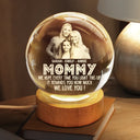 Custom Photo, Gift For Mother, Happy - Custom Photo We Hope Every Time You Light This Up - Personalized Crystal Globe Lamp